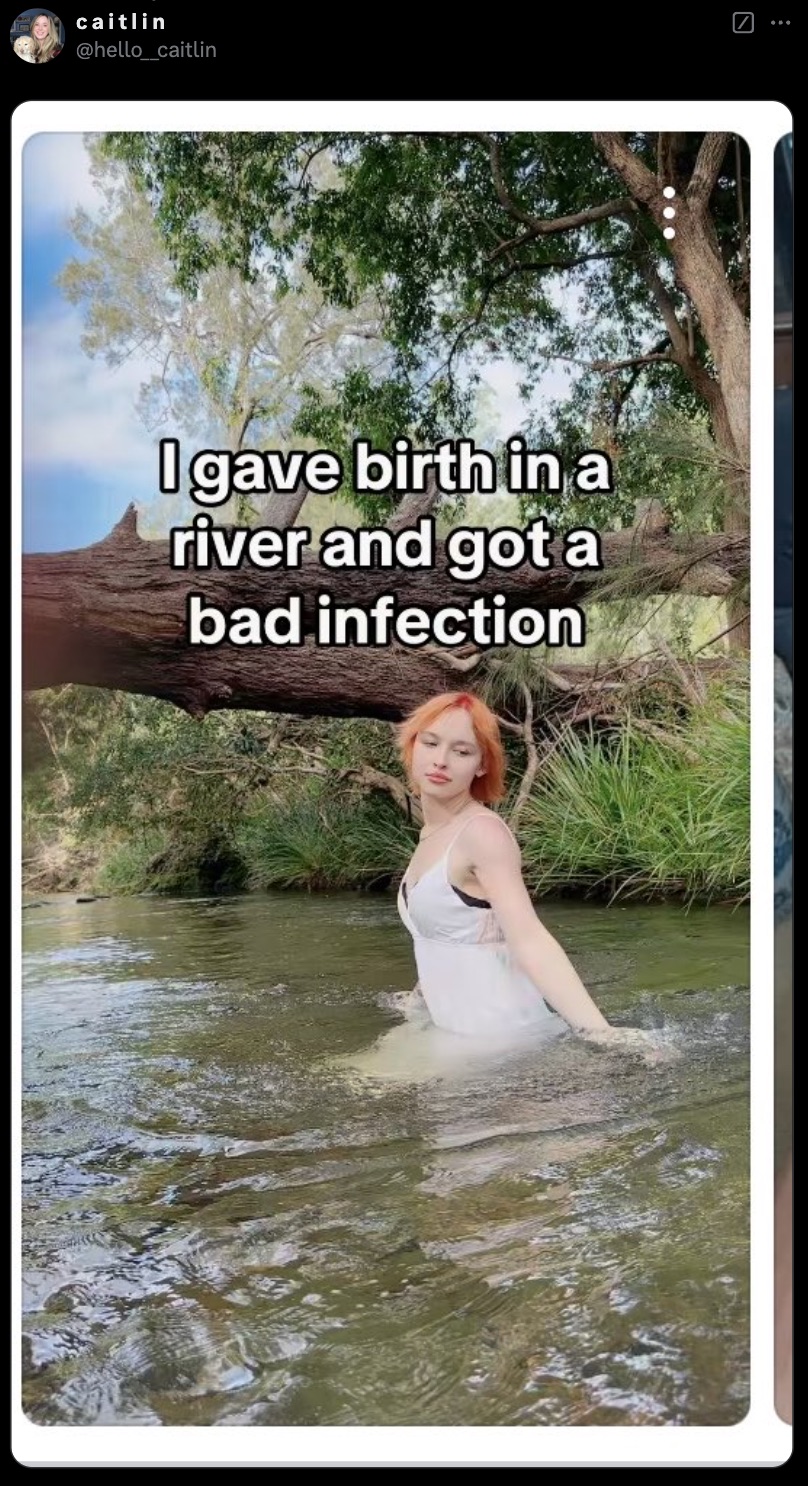 bride - caitlin hello caitlin I gave birth in a river and got a bad infection